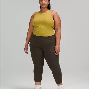 Lululemon Wunder Train Racerback Tank Top Heathered Auric Gold size 4